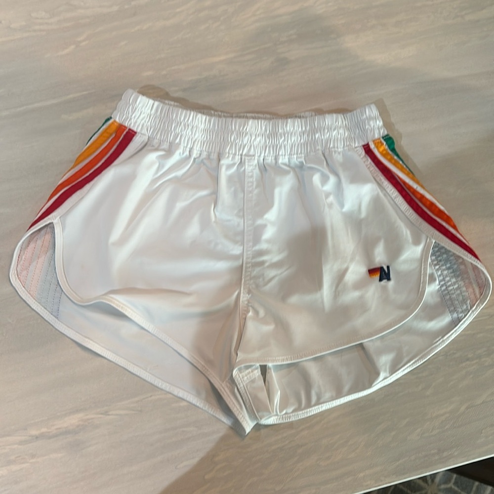 Women’s Aviator Nation 5 Stripe Flex Board Shorts Size Small